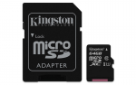 64GB MicroSDXC Kingston Class10 UHS-I 300x SD Adapter