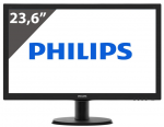 23.6" Philips 243V5LHSB Black (LED FullHD 1920x1080 1ms 10M:1 HDMI DVI-D D-Sub)