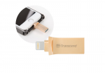 32GB USB Flash Drive Lightning Transcend JetDrive Go 500 Gold Plating USB3.1