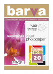 Photo Paper Barva A6 Profi High Glossy 200g 20p