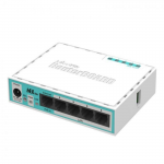 Switch MikroTik BOARD hEX (5xGigabit LAN ports CPU QCA9556 720 MHz RAM 64MB Switch chip model QCA8337 Support PoE)