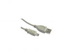 Cable mini USB to USB 1.8m Gembird 5PM CC-USB2-AM5P-6 White