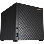 NAS Server ASUSTOR AS1004T 4-bay (Marvell Armada-385 Dual-Core 1GHz 512MB DDR3 3.5" SATA x4 Gigabit LAN x1 Hardware Encryption Engine 4 Free Licenses)