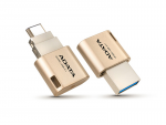 64Gb USB3.1 Flash Drive ADATA UC350 Golden (Type-A/Type-C Read-100MB/s Write-30MB/s)