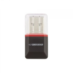 USB2.0 Card Reader Mini Esperanza EA134K Black 1Slot for memory card Micro SDHC/Micro SD/TF