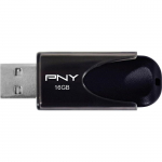 16GB USB Flash Drive PNY Attache 4 Black Sliding design (R/W:25/8MB/s USB2.0)