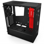 Case NZXT Source S340 Matte Black-Red with Tempered Glass Panel CA-S340W-B4 (w/o PSU ATX)