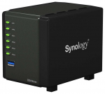 NAS Server Synology 4-bay DS416slim (Marvell Armada 385 1.0GHz 512MB Internal HDD/SSD: 2.5"SATA (III)x4 LAN Gigabitx2 HE Engine)