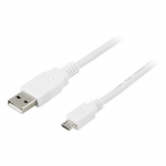 Cable micro USB to USB 1.0m Cablexpert CCP-mUSB2-AMBM-W-1M White