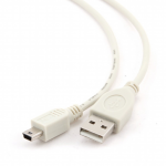 Cable mini USB to USB 0.9m Cablexpert CC-USB2-AM5P-3 WHITE