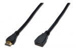 Extension Cable HDMI to HDMI 0.5m Cablexpert male-female V1.4 Black CC-HDMI4X-0.5M