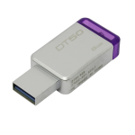 8GB USB Kingston DataTraveler 50 Silver (Read 30 MByte/s Write 5 MByte/s USB 3.1)