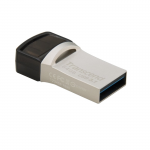 64GB USB Flash Drive Transcend JetFlash 890 Silver Metal Case OTG(R/W:90/30MB/s USB3.1/Type-C)