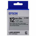 Tape Epson C53S654019 LK4SBM Metallic Blk/Siv 12mm/9m