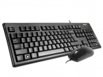 Keyboard & Mouse A4Tech KRS-8372 Anti-RSI Black USB