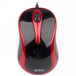 Mouse A4Tech N-350-2 Black+Red USB