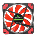 PC Case Fan GAMEMAX GaleForce GMX-GF12R Black/Red (2 Red LEDs 12cm Red 32xLED PVC)