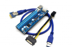 Riser Card Adapter ( PCI-E Express 1x To 16x USB3.0 Molex Mining)