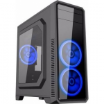 Case GAMEMAX G561-F Blue (w/o PSU Transparent Panel MidiTower ATX)