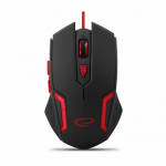 Mouse Esperanza Gaming EGM205R Fighter Black/Red 6D USB
