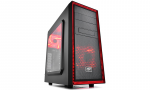 Case DEEPCOOL TESSERACT SW-RD Black Red LED (w/o PSU ATX)