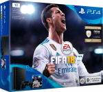 Game Console Sony PlayStation 4 Slim 1TB Black+FIFA18 Ronaldo Edition (1xGamepad 1xGame+PS Plus 14 days)