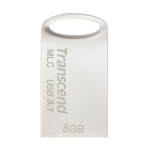 8GB USB Flash Drive Transcend JetFlash 720S Silver Metal Case COB (MLC R/W:110/25MB/s USB3.0)