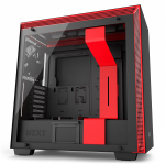 Case NZXT H700i Matte Black+Red with CAM Smart RGB (w/o PSU ATX)