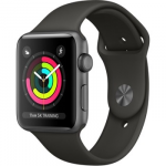 Apple Watch Series 3 42mm MR362 SPACE GRAY Case with Gray Sport Band