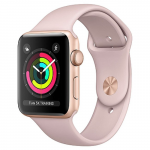 Apple Watch 42mm Series 3 GPS with Pink Sand Sport Band MQL22 GOLD ALUMINIUM