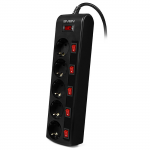 Surge Protector Sven SF-05PL 5 Sockets 1.8m Black