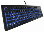 Keyboard STEELSERIES Apex 100 Membrane Gaming Blue LED light RUS USB