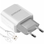 Charger Joyroom UM2 2xUSB 2A + Lightning cable White