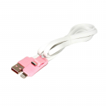 Cable Lightning+Micro Remax RC-27T 2in1 Bamboo White