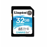 32GB SDHC Kingston SDS/32GB Canvas (Class 10 UHS-I 400x 80MB/s)