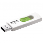 32GB USB Flash Drive ADATA UV320 White-Green Plastic Slider (R/W:40/20MB/s USB3.0)
