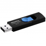 64GB USB Flash Drive ADATA UV320 Black-Blue Plastic Slider (USB3.0 R/W:80/20MB/s)