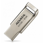 8GB USB Flash Drive ADATA UV130 Gold Zinc-Alloy Slim (USB2.0 R/W:18/4MB/s)