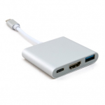 Adapter All-in-One Type-C to 1 x USB3.0 + Type-C + HDMI APC-631010
