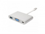 Adapter All-in-One Type-C to VGA + USB3.0 + Type-C APC-631011