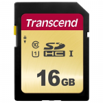 16GB SDHC Card Transcend TS16GSDC500S Class 10 UHS-I U1 (R/W:95/60MB/s, MLC)
