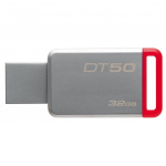 32GB USB Flash Drive Kingston DataTraveler 50 Silver (Read 30 MByte/s Write 5 MByte/s USB 3.1)