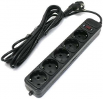 Surge Protector Ultra Power 5 Sockets 3.0m Anti-fire Plastic Black