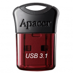 16GB USB Flash Drive Apacer AH157 Super-Mini Black-Red AP16GAH157R-1 USB3.1