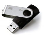 8GB USB Flash Drive GOODRAM UTS2-0080K0R11 Black USB2.0