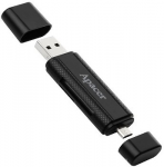 Card Reader Apacer AM702 Black USB2.0/Micro-USB (SD/MicroSD)