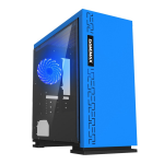 Case GAMEMAX EXPEDITION BL Blue (w/o PSU Transparent Panel Rear 12cm Blue LED mATX)