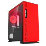 Case GAMEMAX EXPEDITION RD Red (w/o PSU Transparent Panel Rear 12cm Red LED mATX)