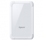 External HDD 1.0TB Apacer AC532 Shockproof White AP1TBAC532W-1 (2.5" USB3.1)