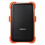 External HDD 1.0TB Apacer AC630 Military-Grade Shockproof Black-Orange AP1TBAC630T-1 (2.5" USB3.1)